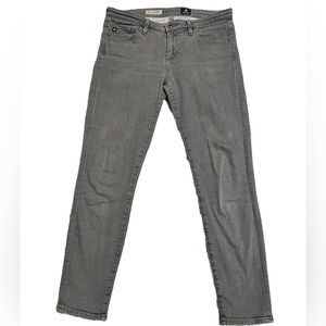 AG Designer Slim Straight Leg Stevie Ankle Gray Jeans🩶 SZ 28R EUC Made in  USA